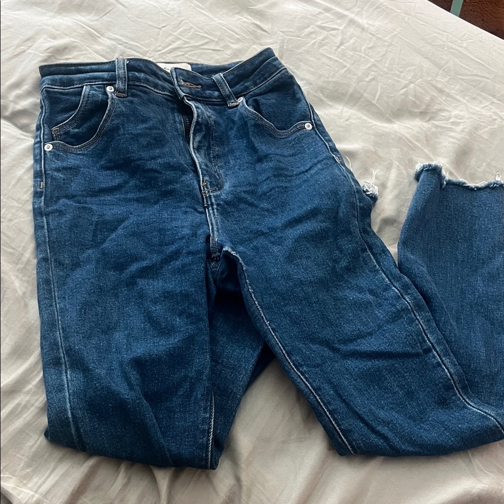 ROLLA'S Dark Blue Ankle Jeans